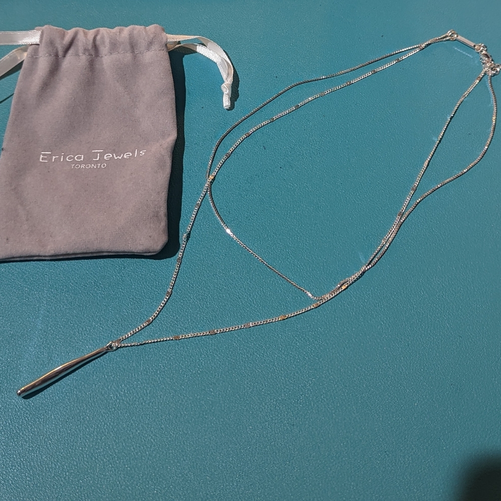 Sterling Silver Dual Chain Necklace
